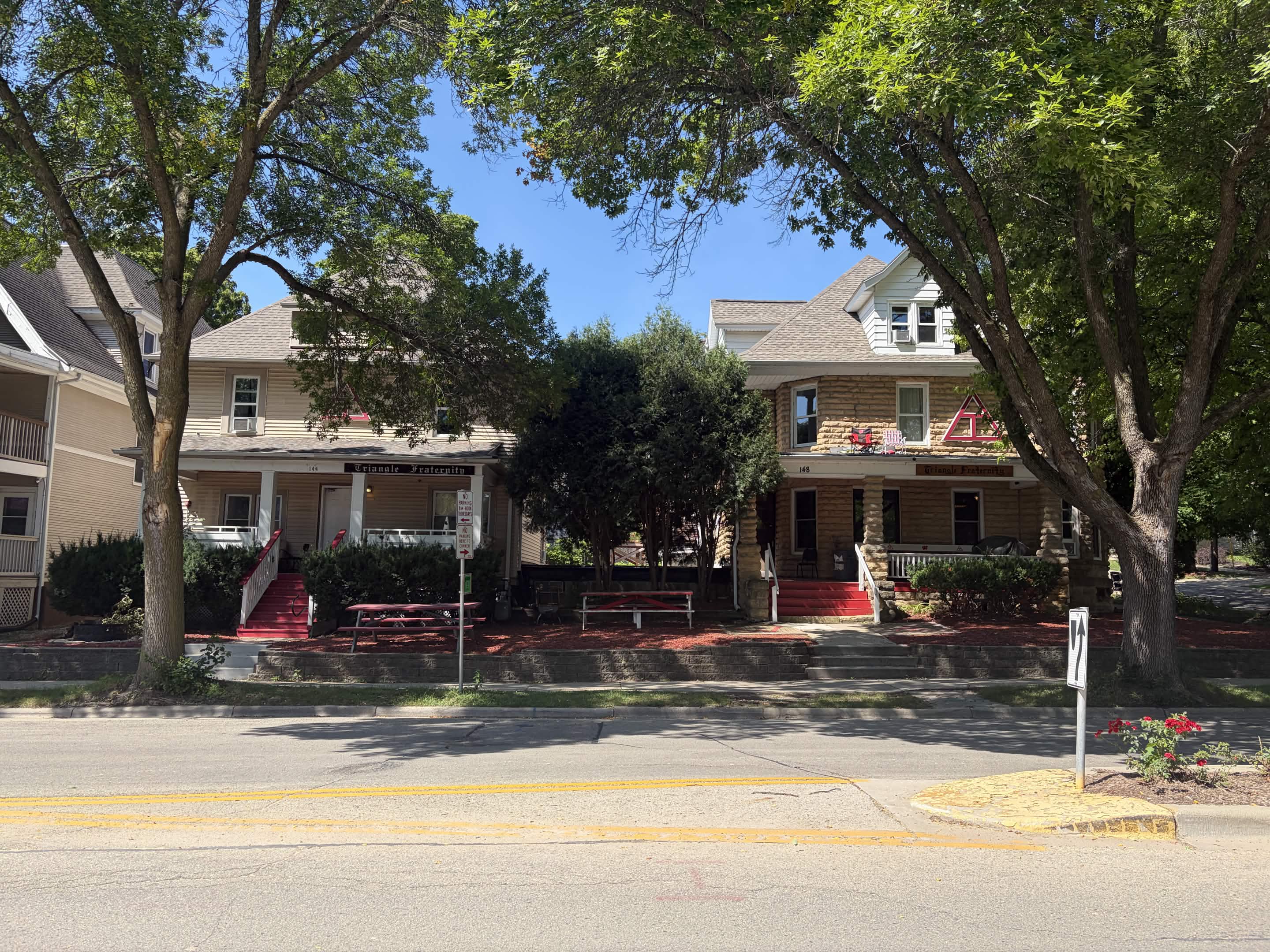 Triangle Fraternity Chapter Houses on Breese Terrace